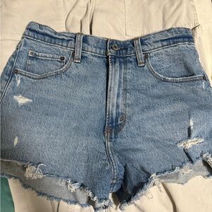 Abercrombie High Rise Mom Shorts